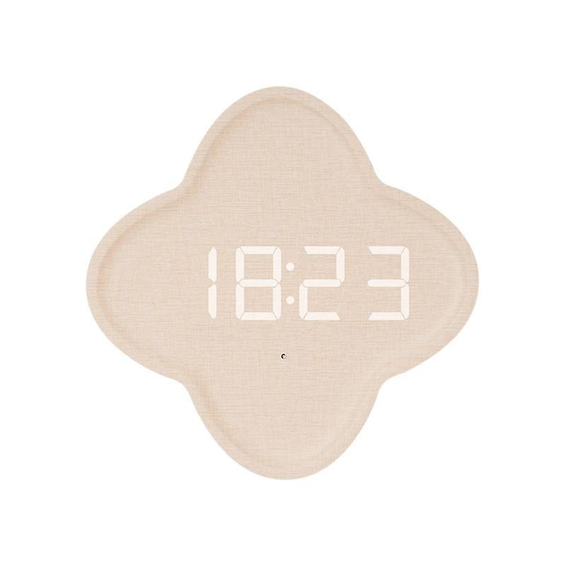 G236 LED Digital Display Flower Shape Wall Clock