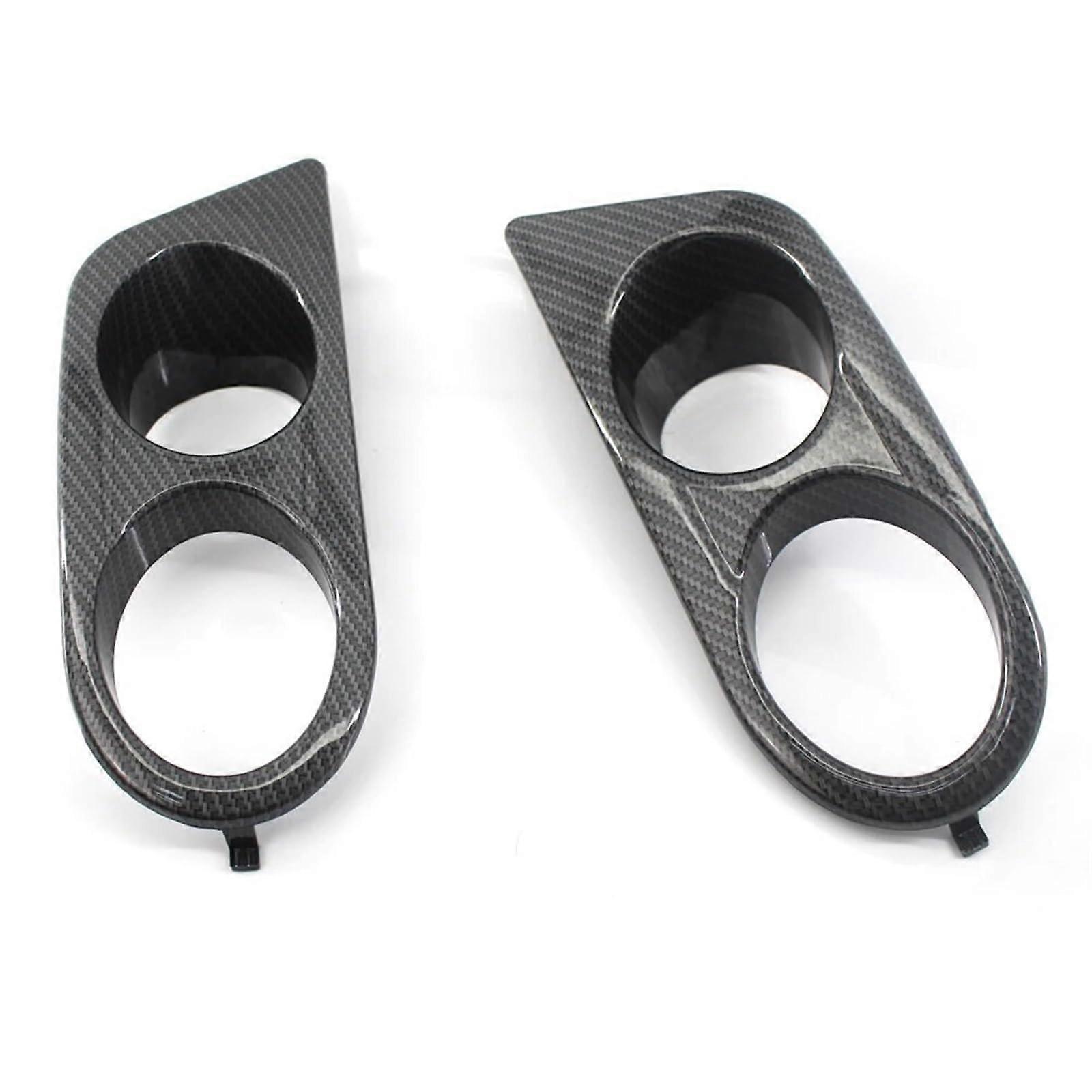 Fog Light Cover Matte Black 2-Piece Grill Frame Surround For E46 M3 1999-2006 Front Bumper Air Intake Grille