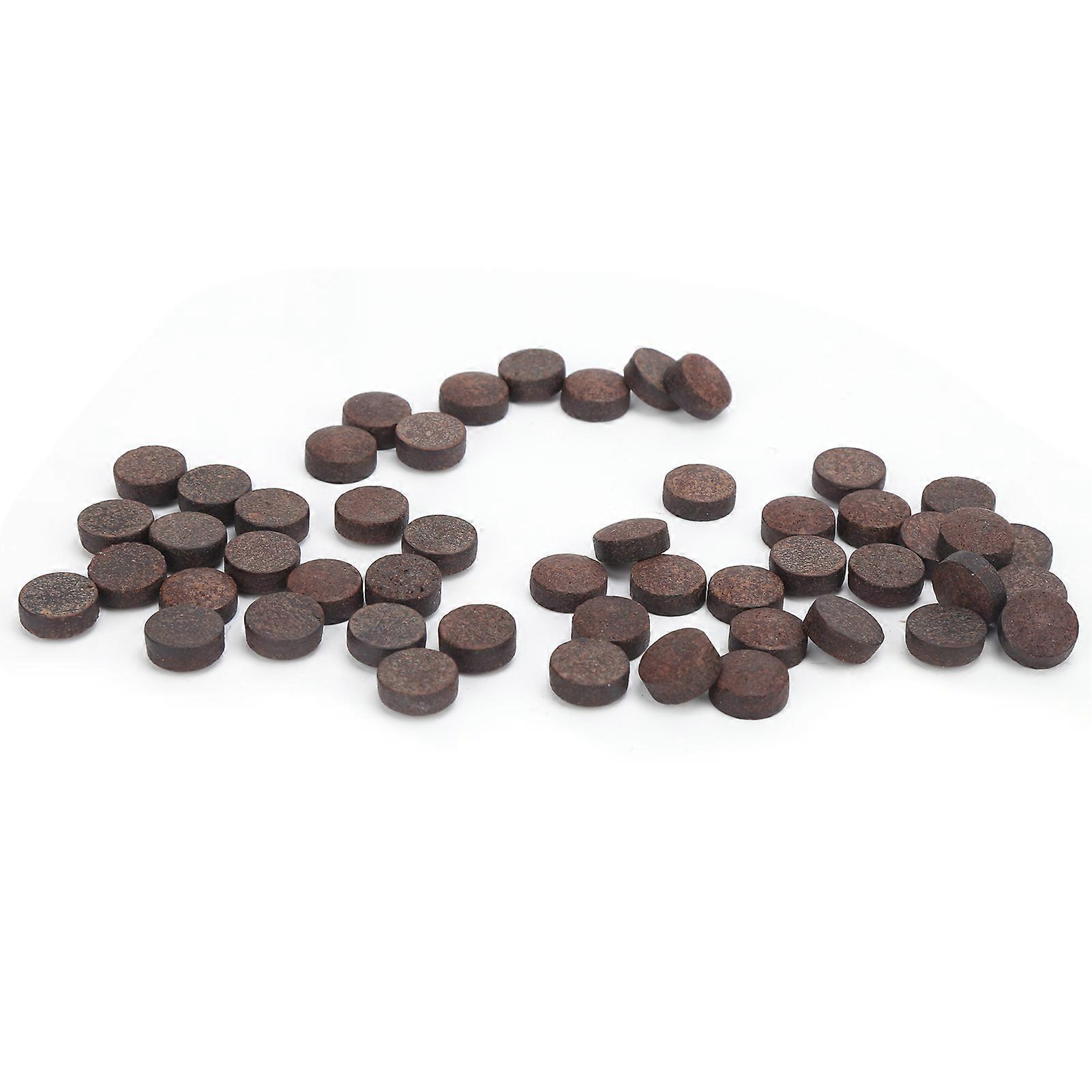 50pcs 11mm Maroon Leather Snooker Cue Tips Kit for Pool