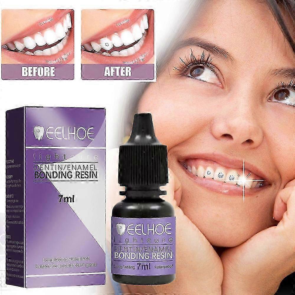 Tooth Gem Glue, Gemstone Teeth Decoration Glue, Diy Tooth Gem Glue,tooth Rhinestones Uv Light Hardening Professional
