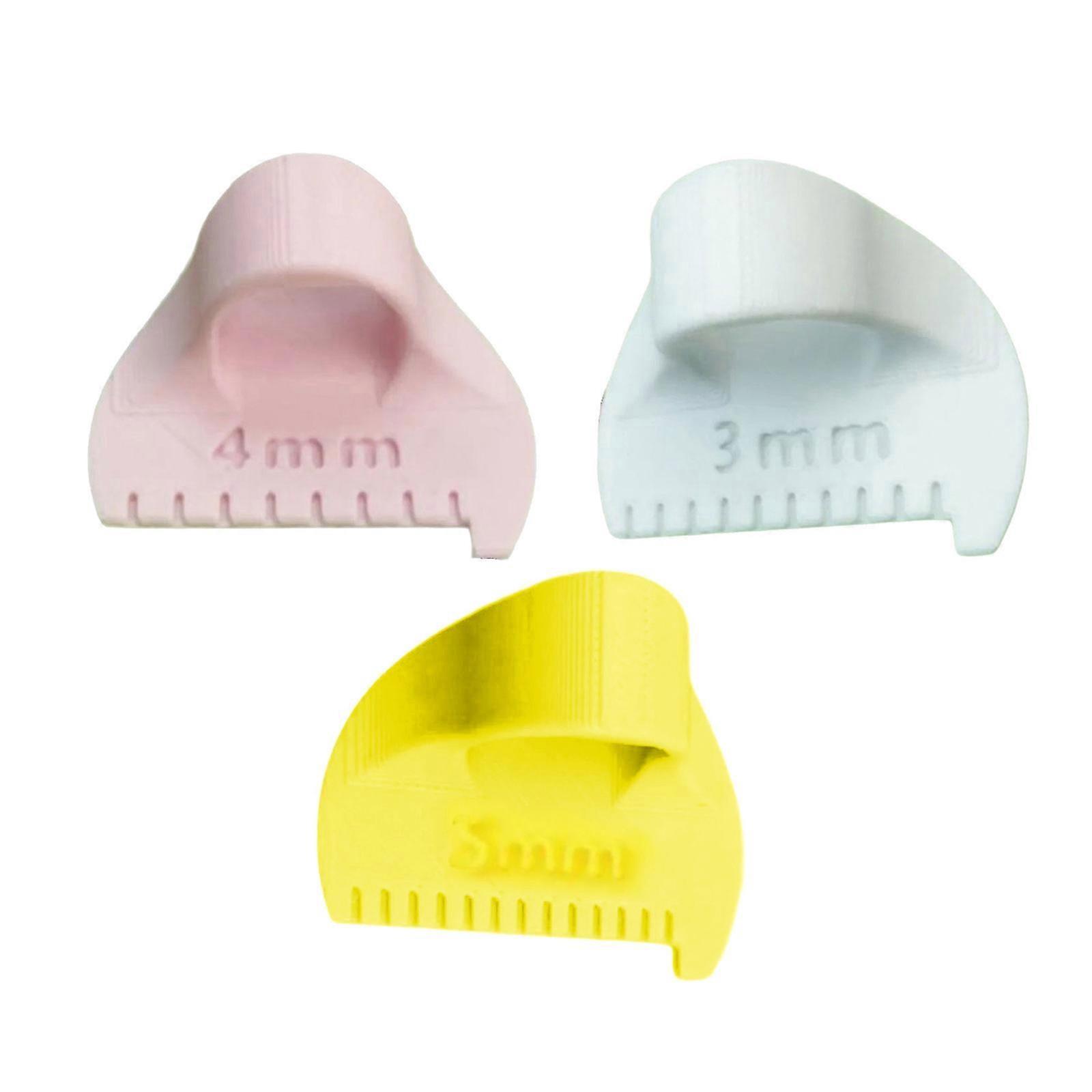 3Pcs Professional Quilting Ruler Set stitching Templates Finger Patchwork Stitching Aid For Fabric Measurement Multicolor
