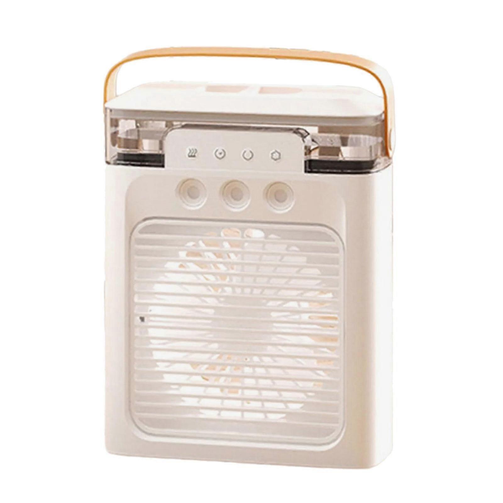 Air Conditioning 3 Hole Rechargeable Desktop Cooling Fan ABS Texture Low Noise 3