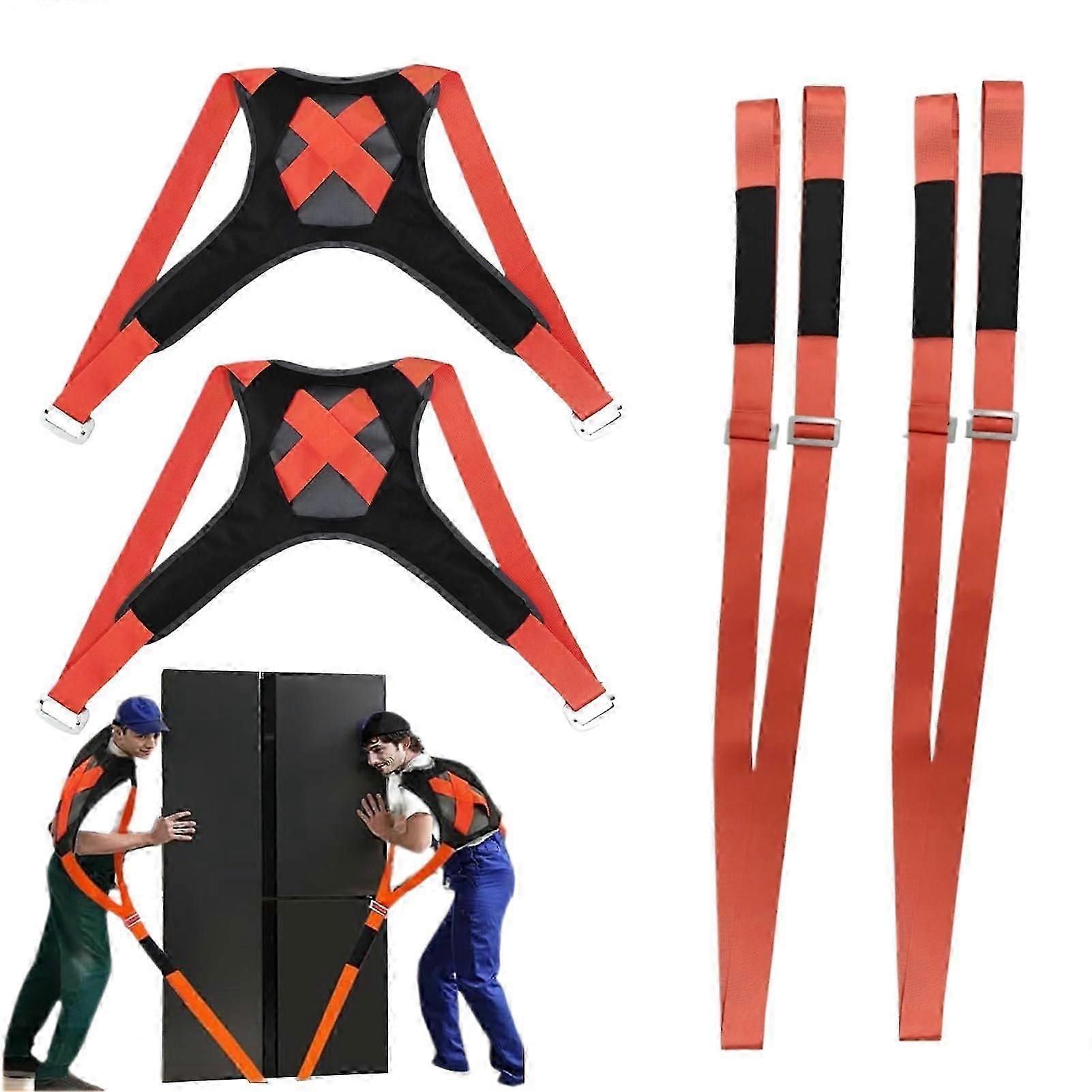 Moving Straps  2 Movers Lifting Harness Set  Portable Adjustable 880 Lbs Capacity