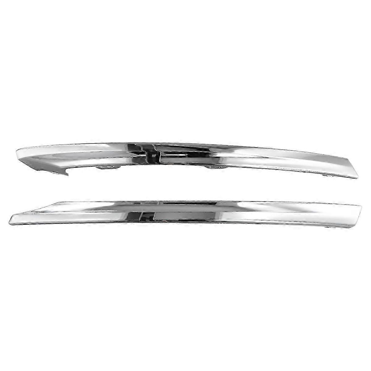 1 Pair for XC60 MK2 2022 Car Front Bumper Bright Strip Chrome Plated 32227905 32227906