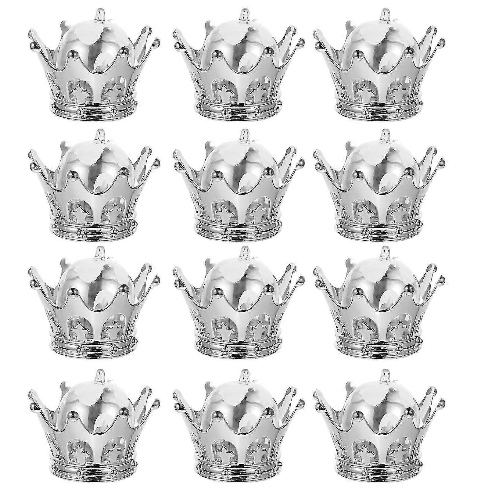 1 Set 12 Pcs Hollow Crown Wedding Candy Boxes Candy Storage Boxes Packing Cases