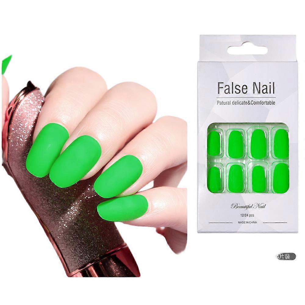 Nail stickers, medium-length fluorescent style, multiple patterns and styles to choose from