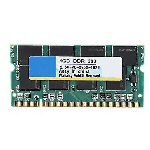 Xiede 1G 333MHz Ordinateur portable RAM pour DDR PC-2700 Compatibilité totale pour Intel / AMD