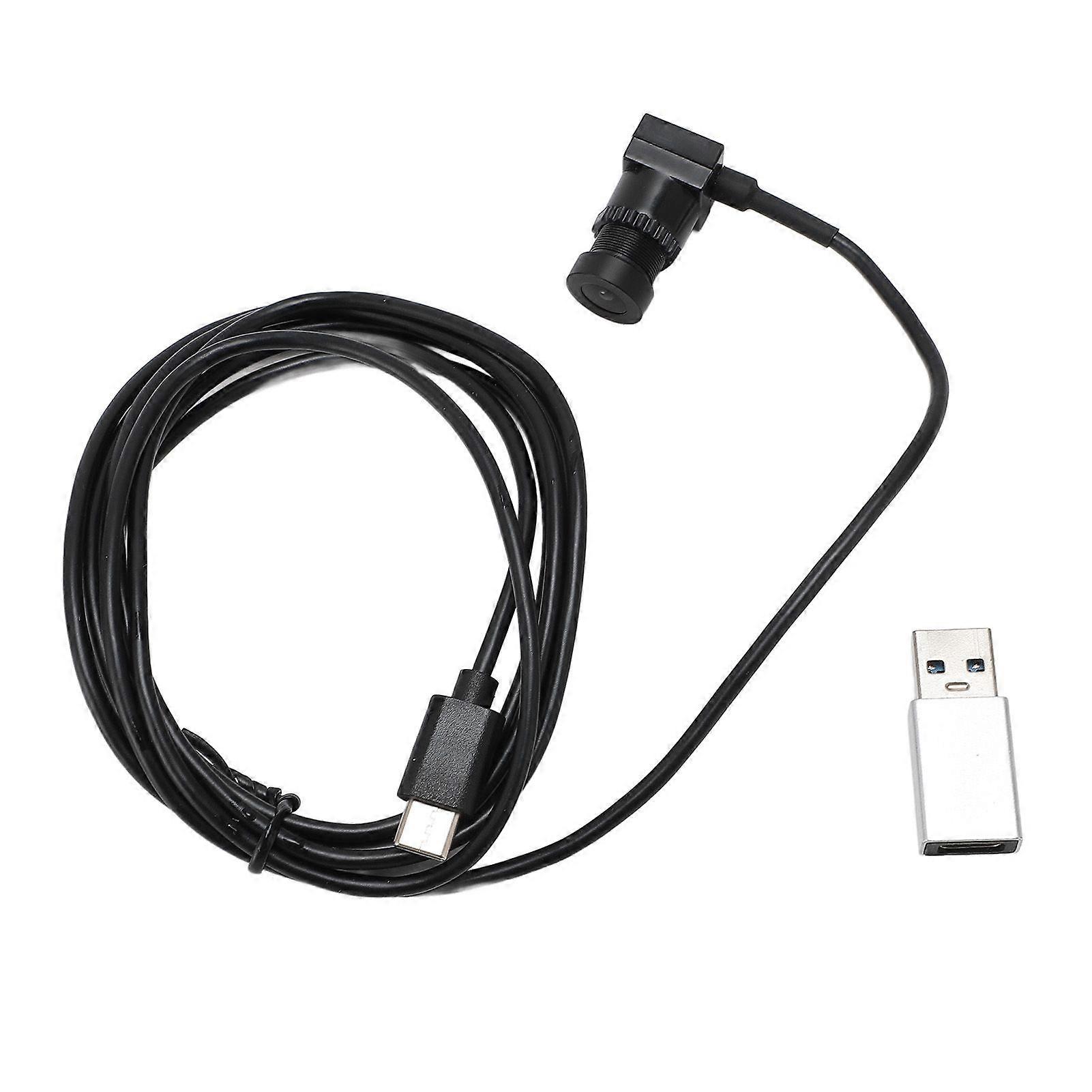 Type C Webcam 1080P 1.5m Plug and Play Fixed Focus USB Camera with Microphone for Smartphone Laptop