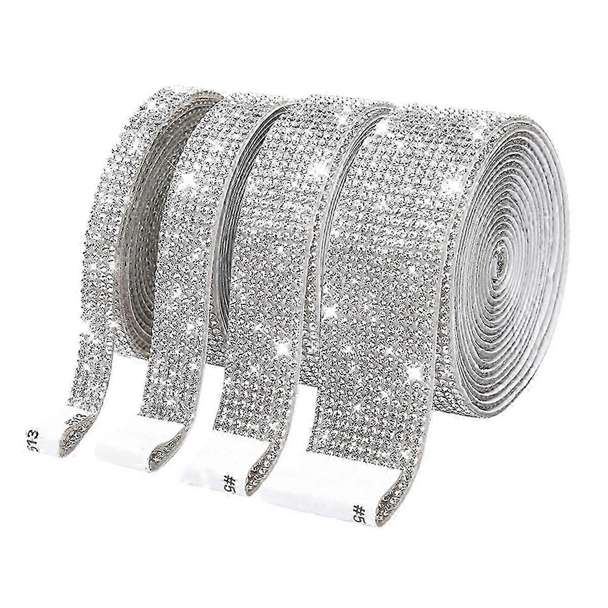 Self adhesive diamond ribbon roll glitter tape handmade A