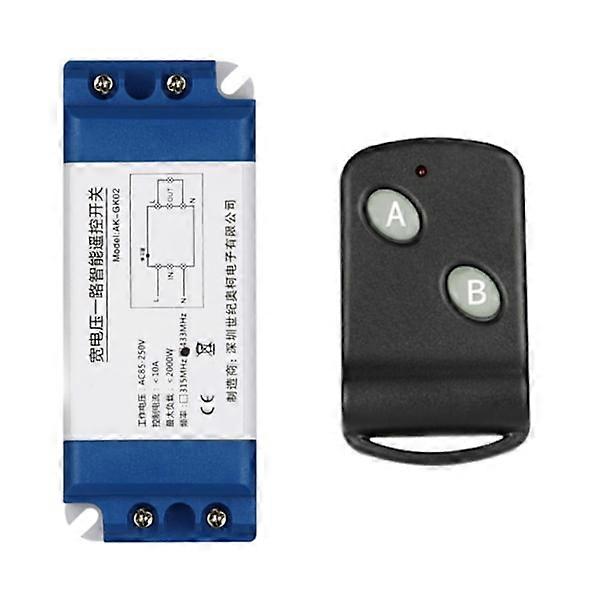 Remote Control Switch Wireless Remote Light Switches 85-260V No Wiring Quick Receiver Transmitter