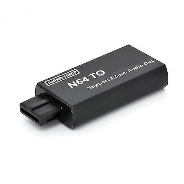 N64 to HDMI Converter, Game Console to HDMI, Video and Audio Converter Adapter for N64/SNES/NGC, PAL/NTSC, 3.5mm Audio