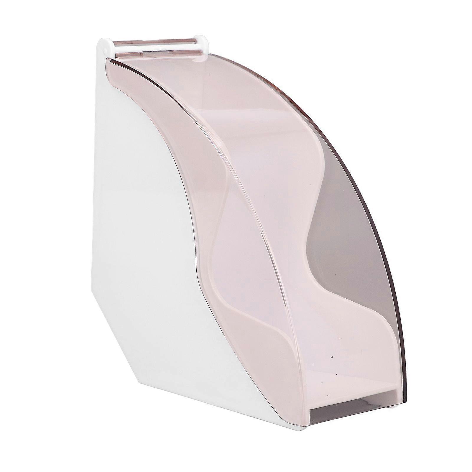 Coffee Filter Holder Coffee Paper Storage Rack with Dustproof Cover Coffee Filter Paper Container for Coffee Shop Home White