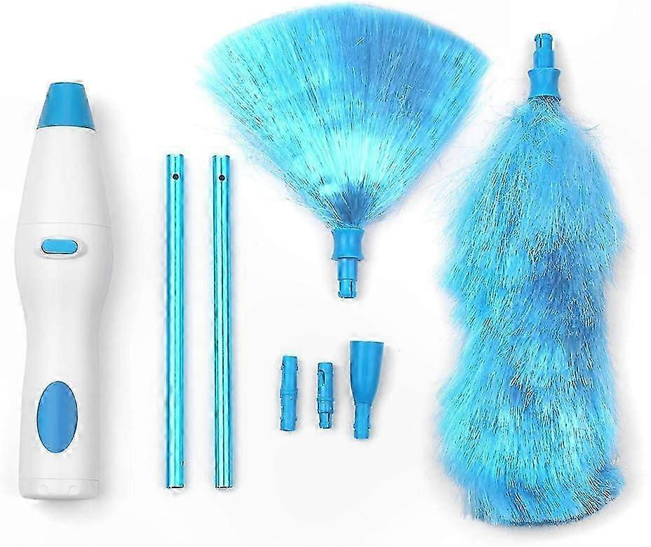 Retractable Microfiber Cleaning Brush - Cordless Spin Duster for Dusting Hands & Feathers