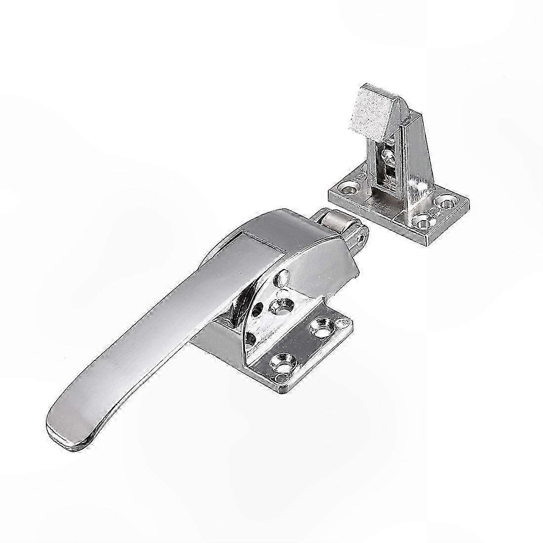 Silver Grip Adjustable Handle for Walk-In Cooler and Freezer Doors with Spring Loaded Mechanism