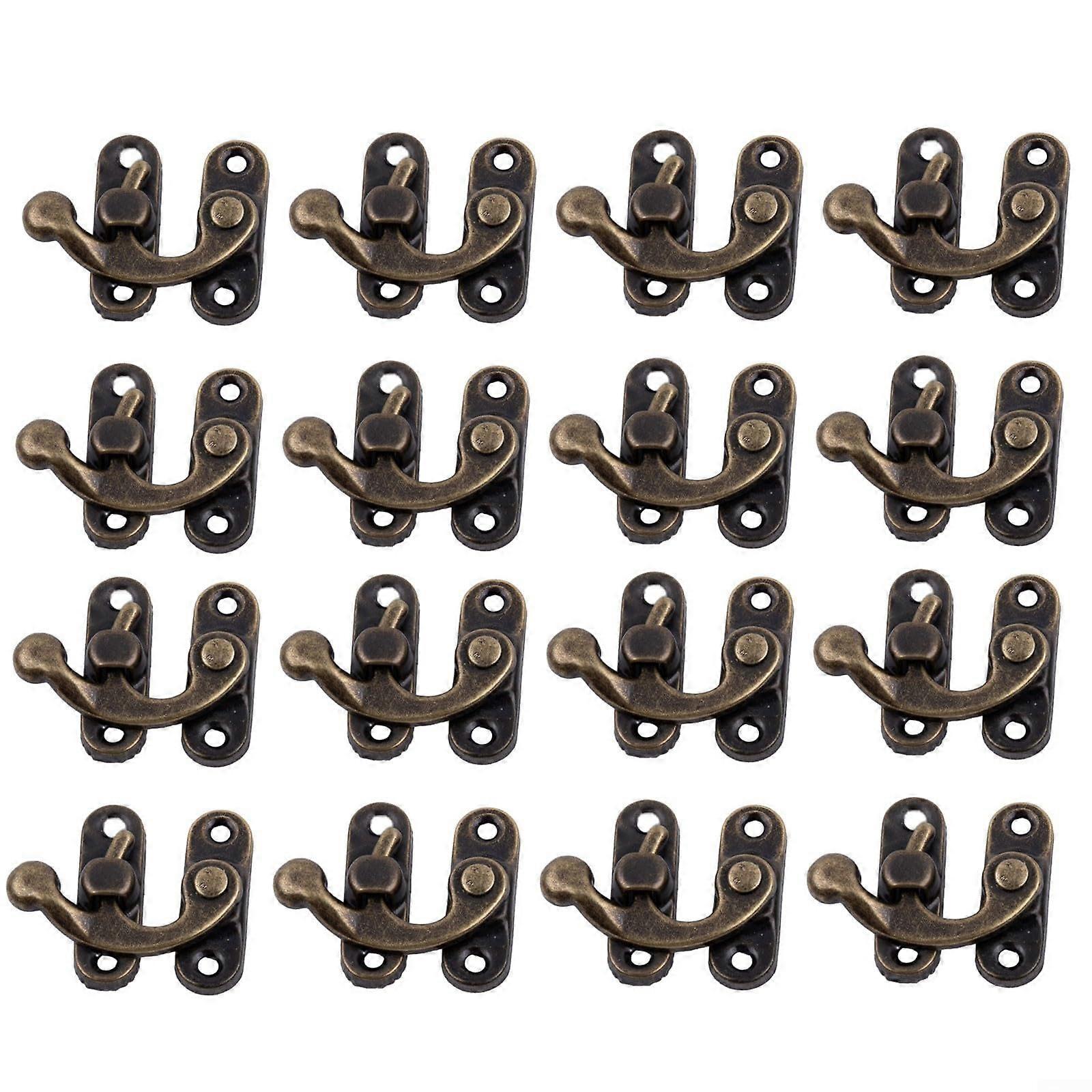 Antique Bronze Hasp Lock Set For Jewelry Boxes And Decorative Use, 30Piece