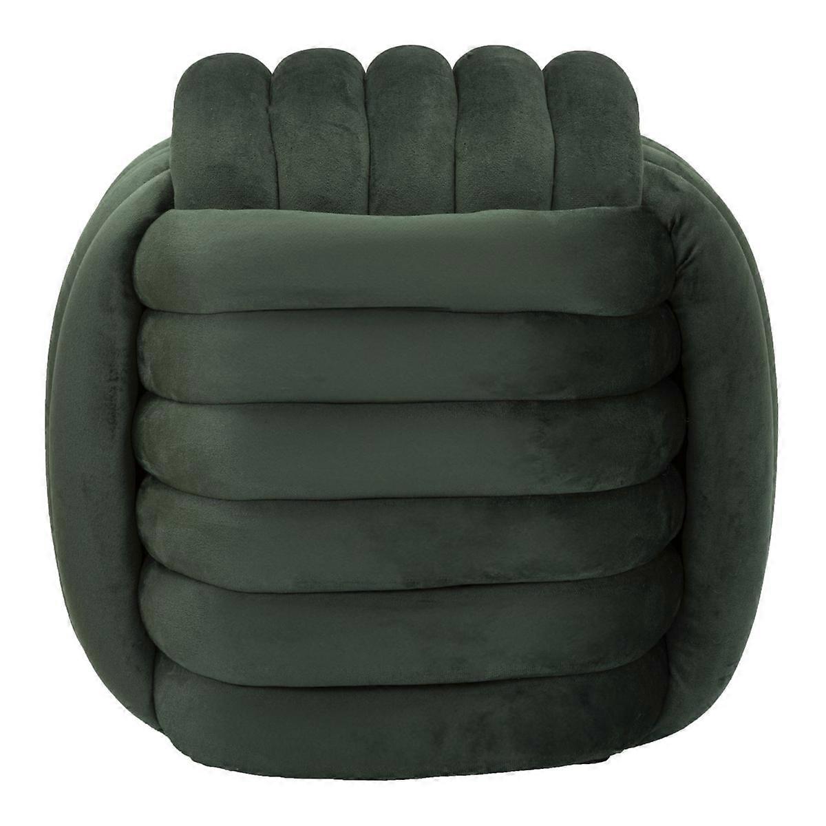 Pouf Gomitolo 6, Vert, Coton, 45x45x45 cm