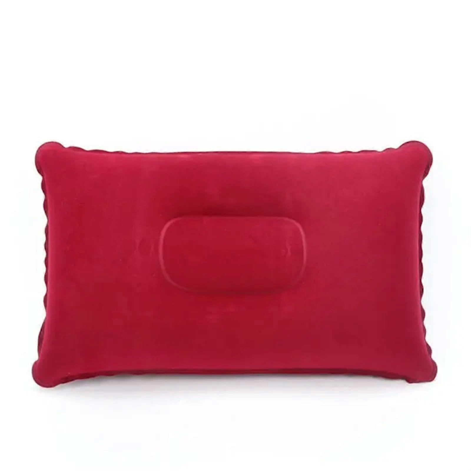 Camping Pillow Ultralight Inflatable PVC Nylon Travel Pillow 34x22cm Color 03 Square Camping Hiking Car Plane