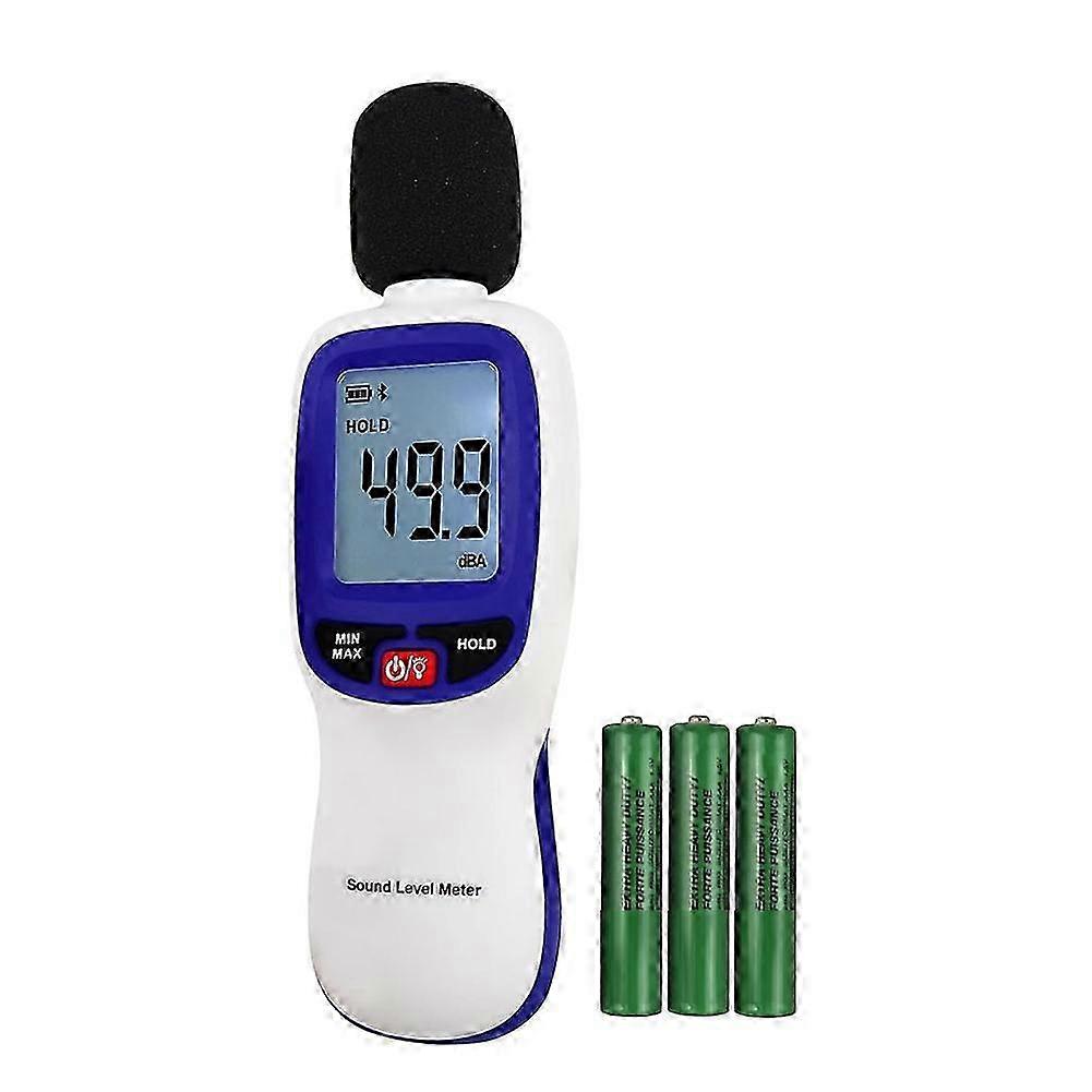 Sound Level Decibel Meter with Data Logging for Smartphones, 30dB to 130dB Range