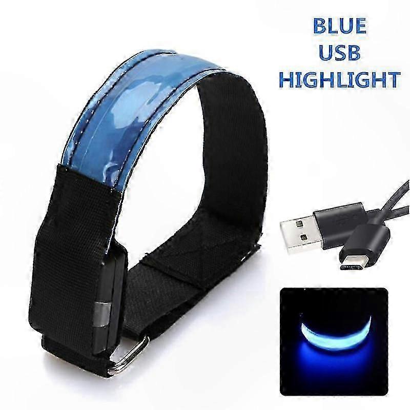 USB Rechargeable LED Safety Light for Night Running with Reflective and Flashing Modes