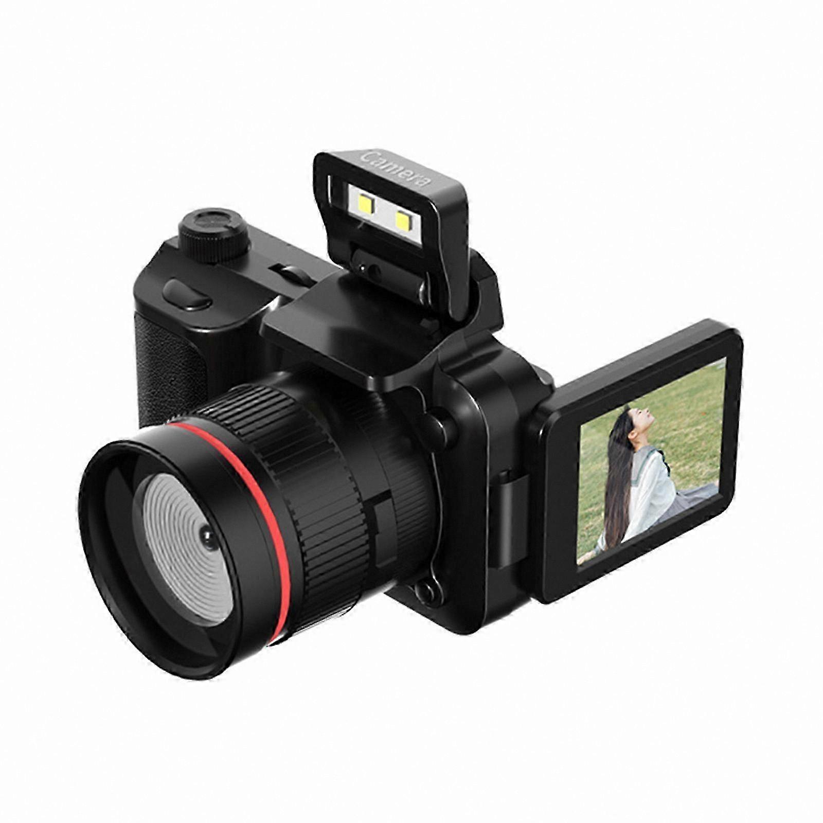 4K Digital Camera with Auto-Focus and 180° Flip Screen for Photography