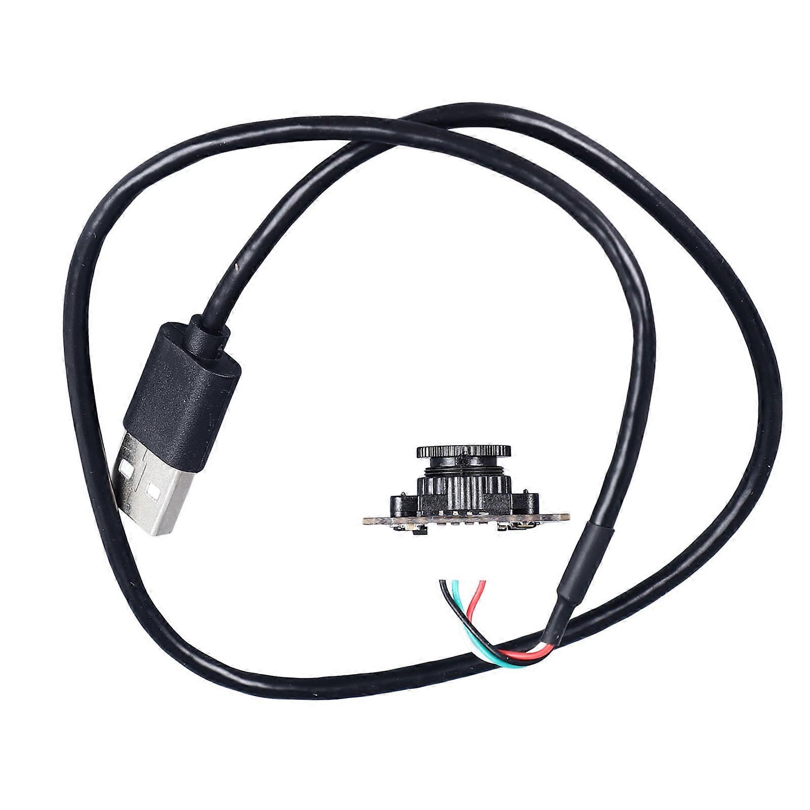 Module de caméra 2MP 72 degrés sans distorsion, mise au point manuelle, caméra filaire USB pour ordinateur portable, microphone analogique intégré