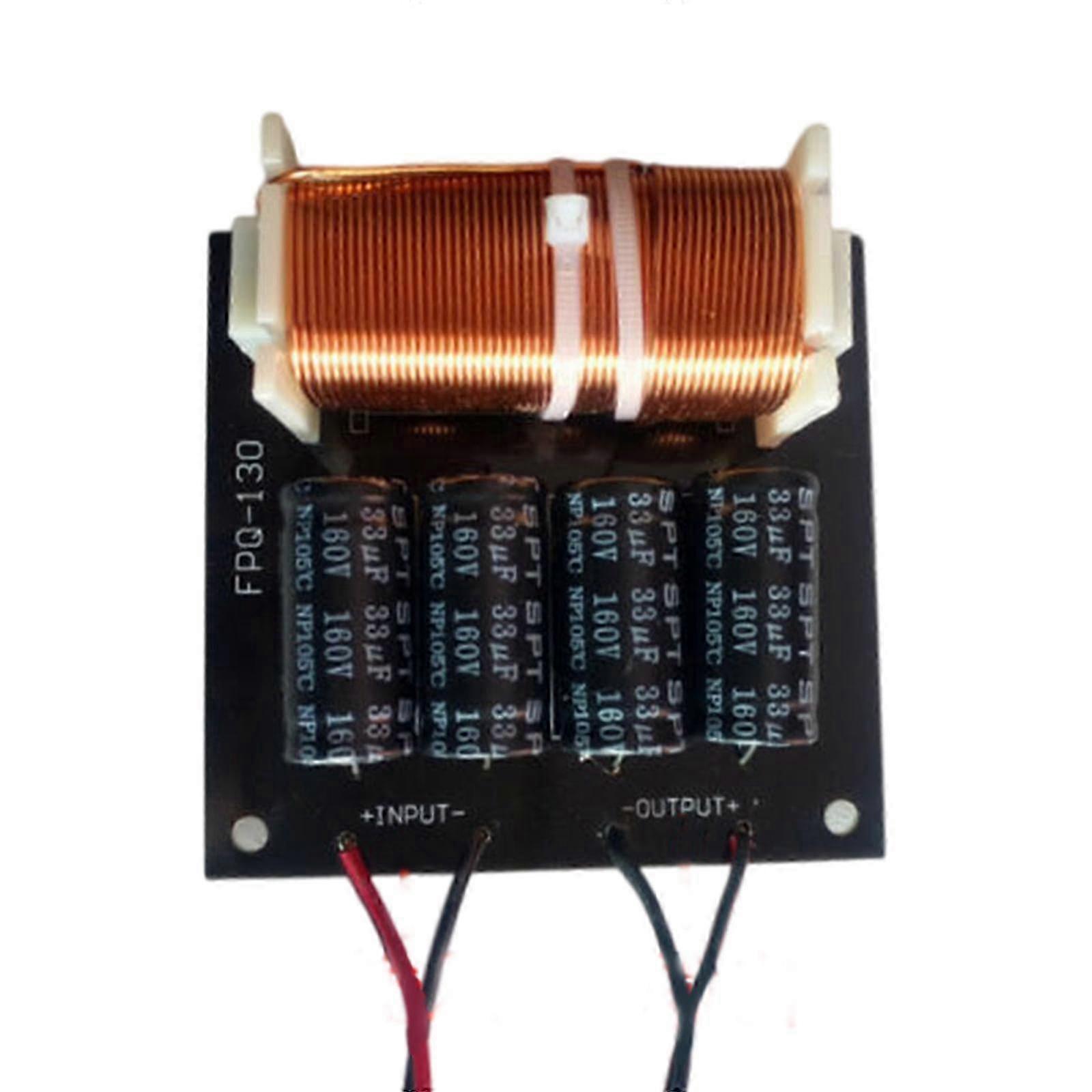 Crossover de áudio 125Hz 800W para subwoofer de 10-12 polegadas 4-8Ω Impedância