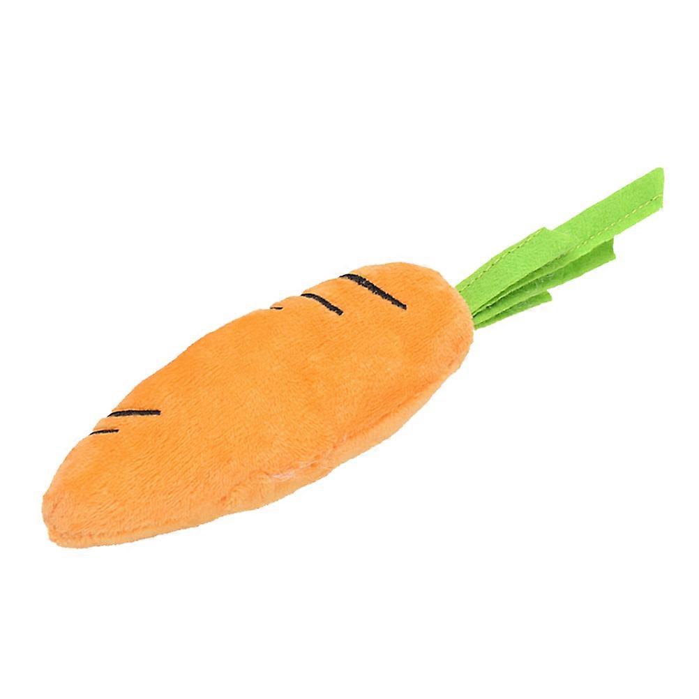Puppy Teething Toys Plush Dog Chew Toy for Playtime 2Pcs Carrot Shape