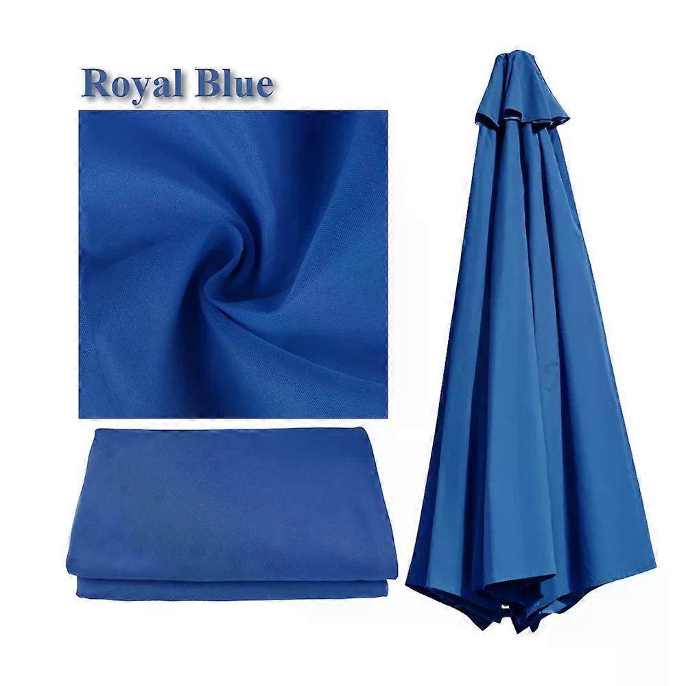 Parasol Replacement Cover 6 Ribs/8 Ribs Market Patio Umbrella Cloth Canopy Cover Waterproof Sunshade For Outdoor Garden