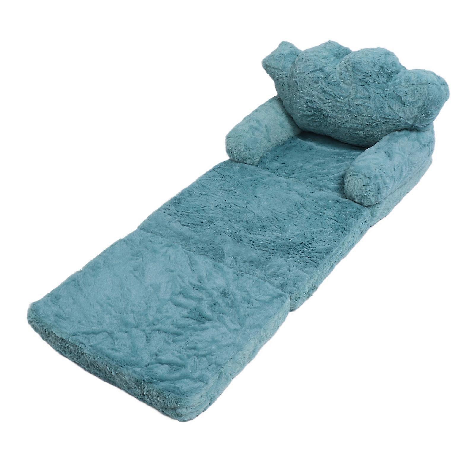 Flip Out Chair Green Fold Out Kids Sofa Soft Comfortable 3 Layer