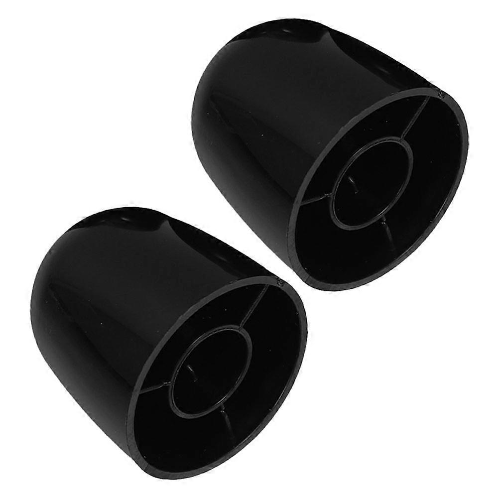 Black Toilet Bolt Caps Plastic Screw Covers 2Pcs for Bathroom Decoration