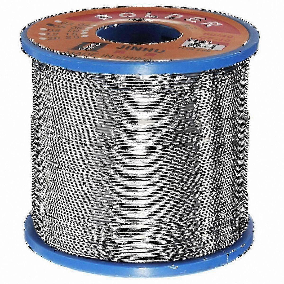 0.8mm 400g Rosin Core Solder Wire, 60/40 Tin Lead Flux Roll for Soldering Projects