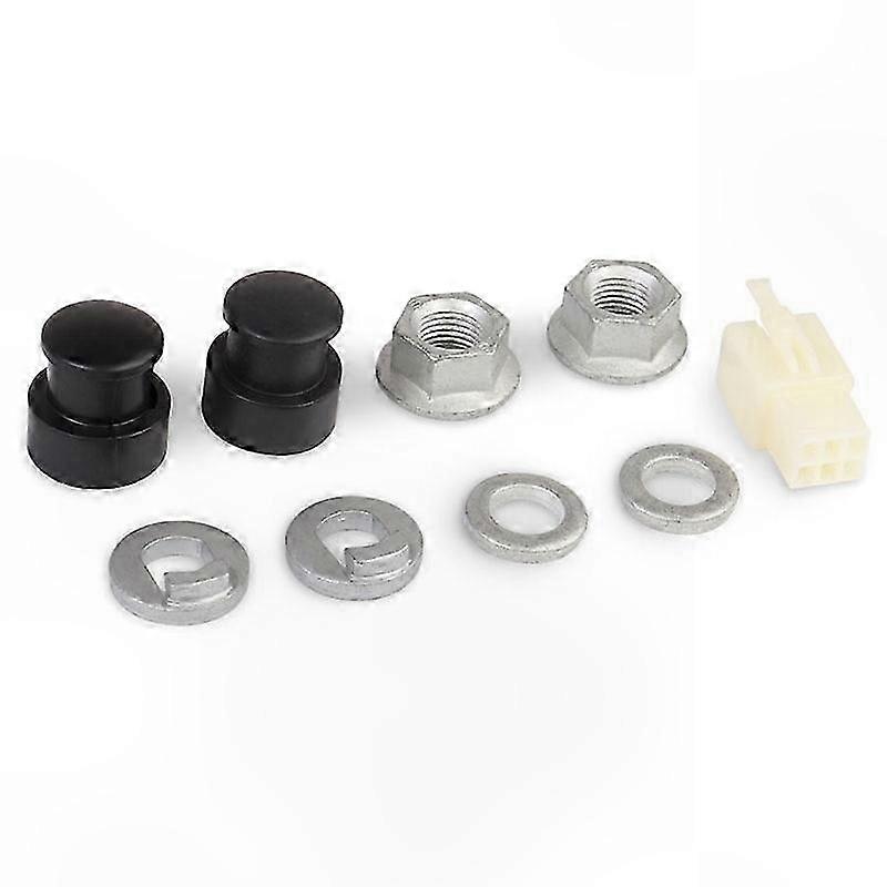 Front Hub Axle Kit for E-Bikes 12mm with Lock Nut Washer Spacer Cover Electric Bicycle Parts Accessory Conversion