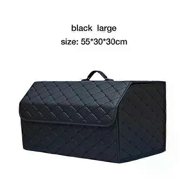 Car Trunk Organizer Box Large Capacity Auto Multiuse Storage Bag Stowing Tidying Leather Folding For Emergency Storage Box Amagi