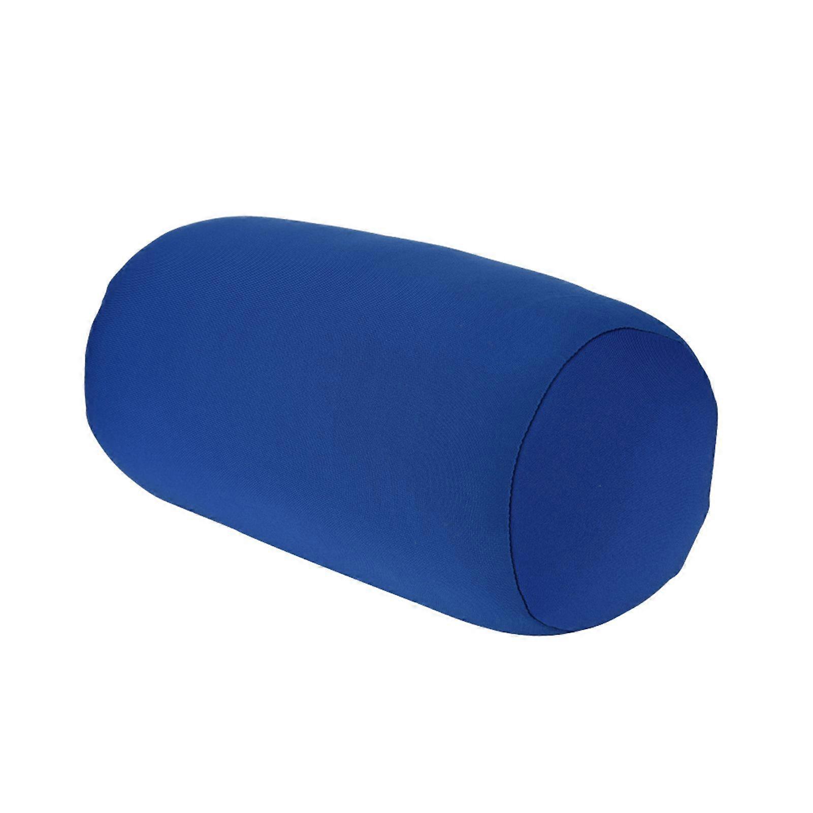 Microbead Back Cushion Roll Throw Pillow Home Sleeping Neck Support Comfortable Blue