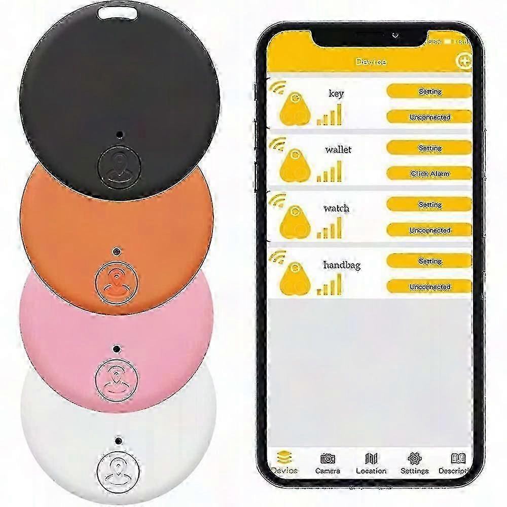 4pcs Wireless Key Finder, Anti-Lost Phone Tracker Alarm Locator JQM