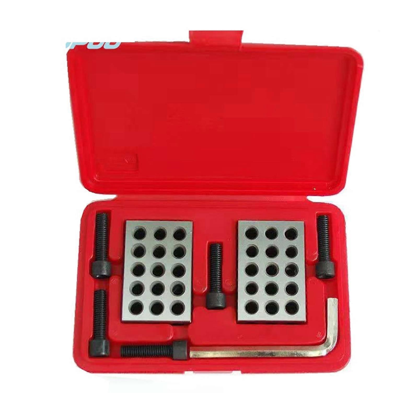 Precision Hardened Steel Block 1Set 23Hole Parallel Clamping Block Set With Screw Spanner And Wrench