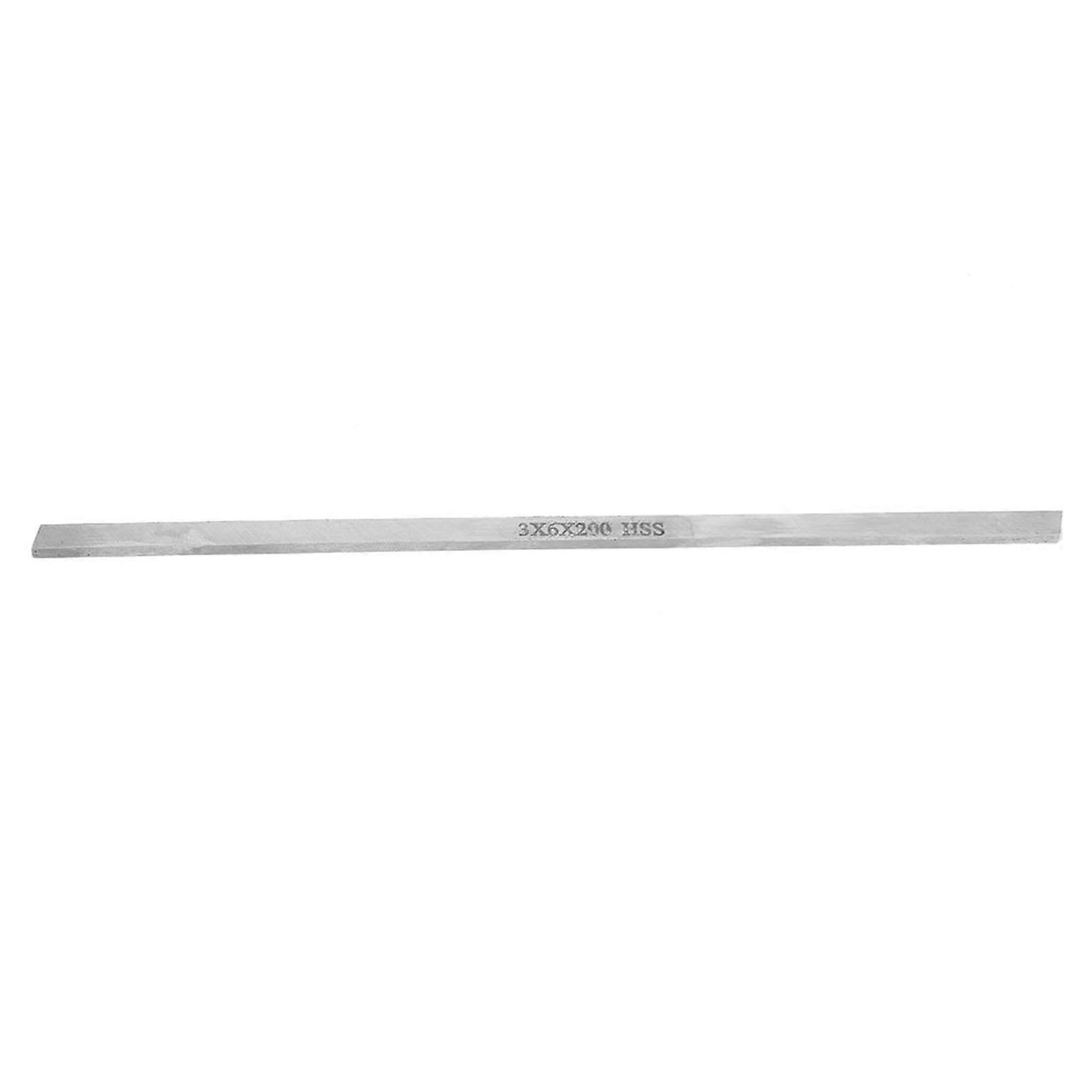 Outil de tournage pour tour en acier rapide HSS, barre carrée en acier blanc (3 x 6 x 200 mm)