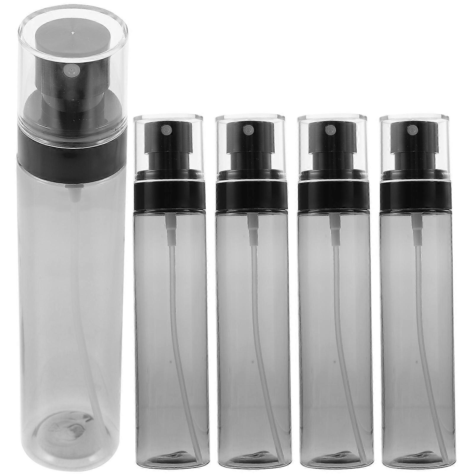 Sun Protection Spray Bottle Grey Plastic for Storage 5Pcs Pack