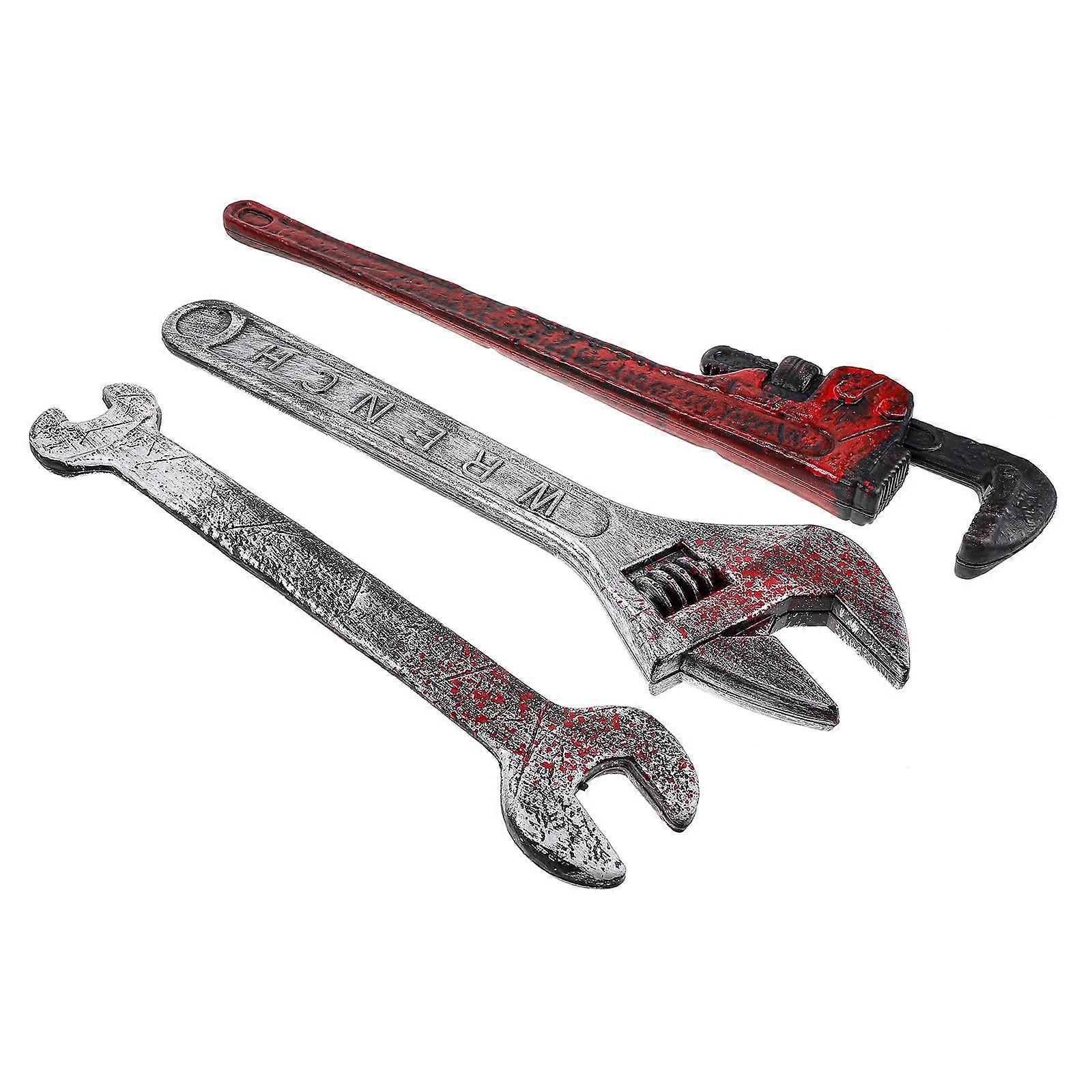 Halloween Plastic Wrench Prop Tool for Decoration 12Pcs Assorted Colors