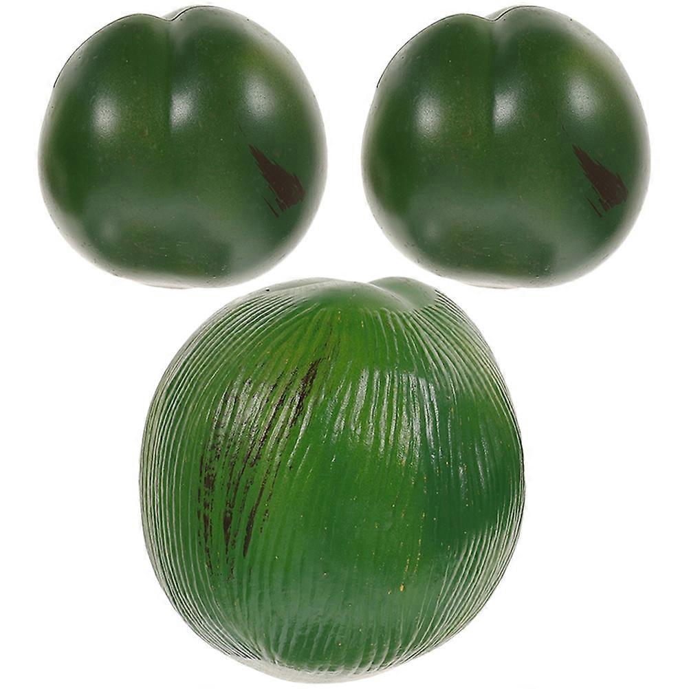 Artificial Fruits Coconuts Decor for Hawaiian Party 12Pcs Fake Coconuts