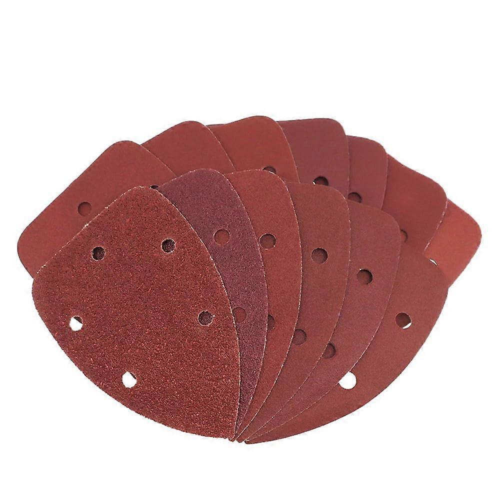 Sandpaper Triangle Hook Loop Abrasive Sanding Disc 140 x 98 mm Grit 401000 5Piece Set HFA001