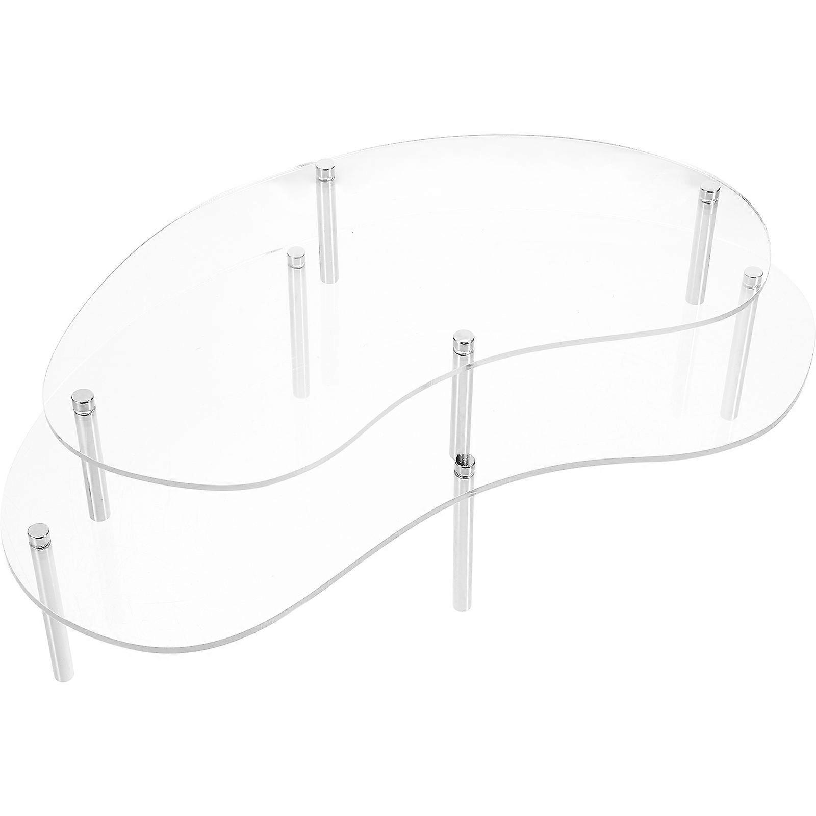 3 Sets Acrylic Cake Stand Cupcake Display Holder For Event Display Individuals Professional Use 30x16.5x7cm
