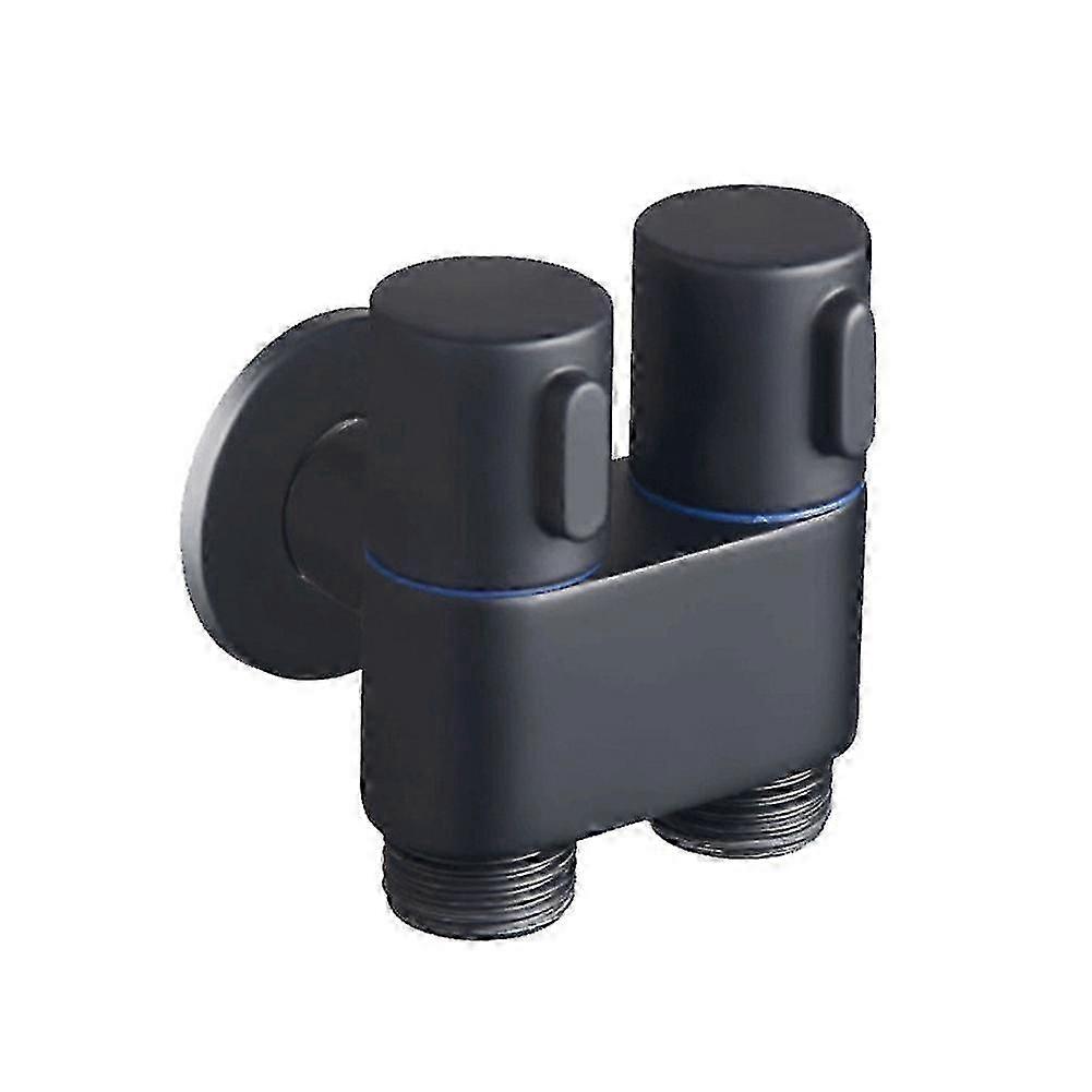 Toilet bathroom faucet valves 1 in 2 out double handle 2025