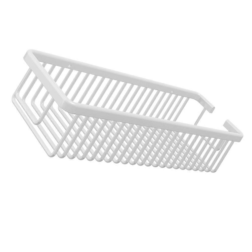 Aluminum Wall Hanging Shelf For Bathroom With Practical Design And Space-Saving Features In White 1Pack