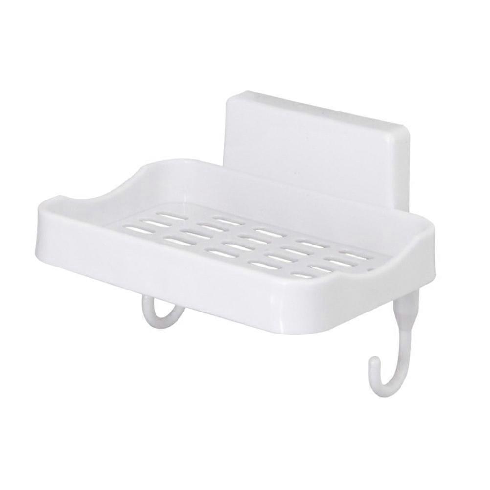 Plastic Soap Holder Wall Mounted for Holding Soap 2Pcs White Design