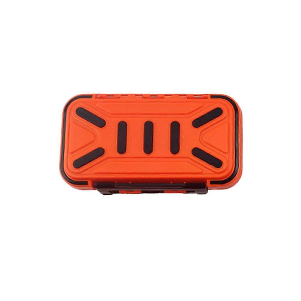 Fishing Hook Box Durable Waterproof Case for Fishing Use 2Pcs Orange