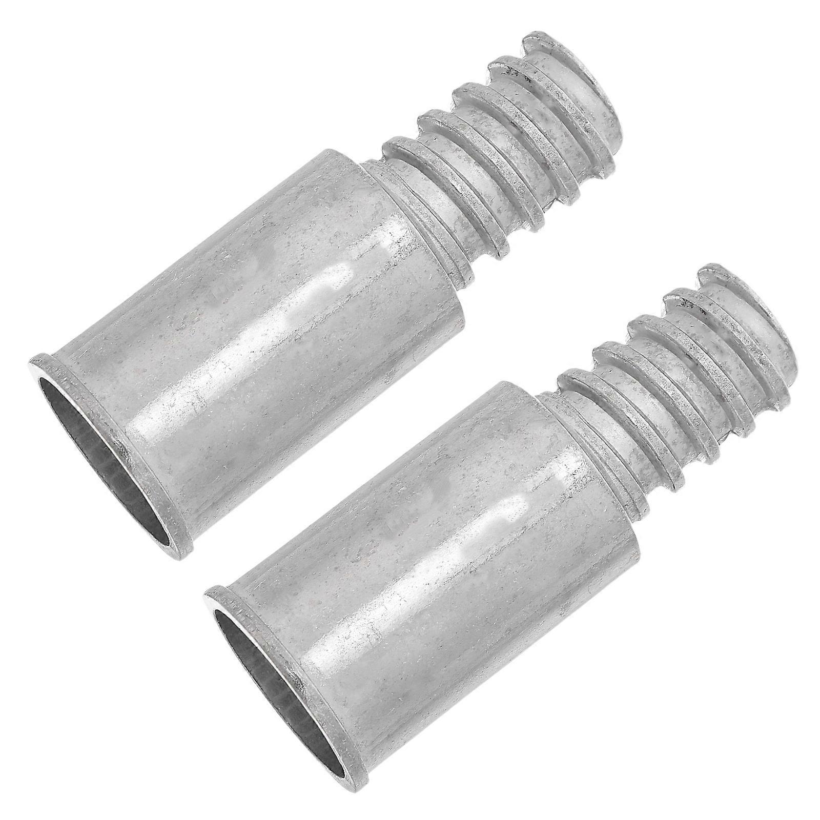 Metal Thread Tip Fitting Broom Handle Adapter Home Cleaning 6.70X2.60X2.60CM Secure Connection 2Pcs