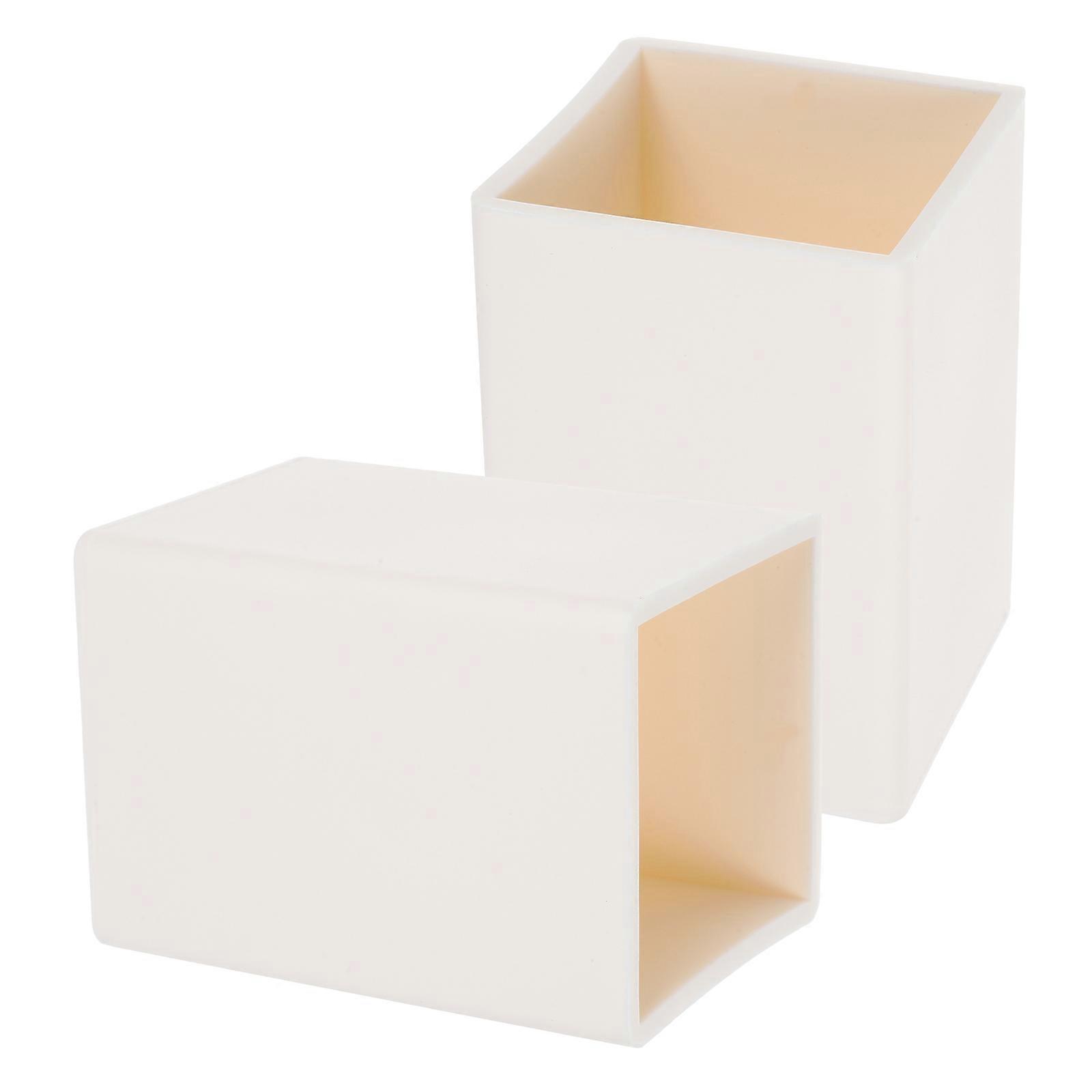 Desk Tidier Pen Container Large Capacity Silicone Office 2Pcs