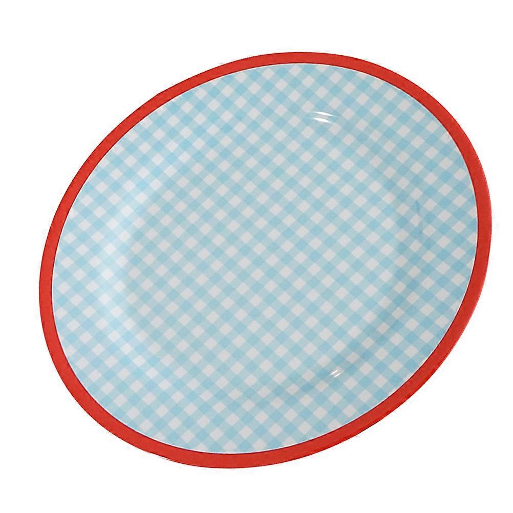 Decorative Round Shaped Storage Plate for Home Tableware 8.65X8.65X0.79inch Unique Design 1Pack