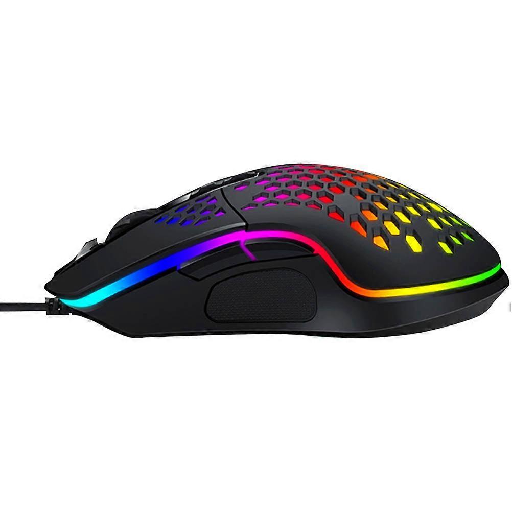 Glowing Hollow-Out Gaming Mouse Wired Controller for Computers 2Pcs